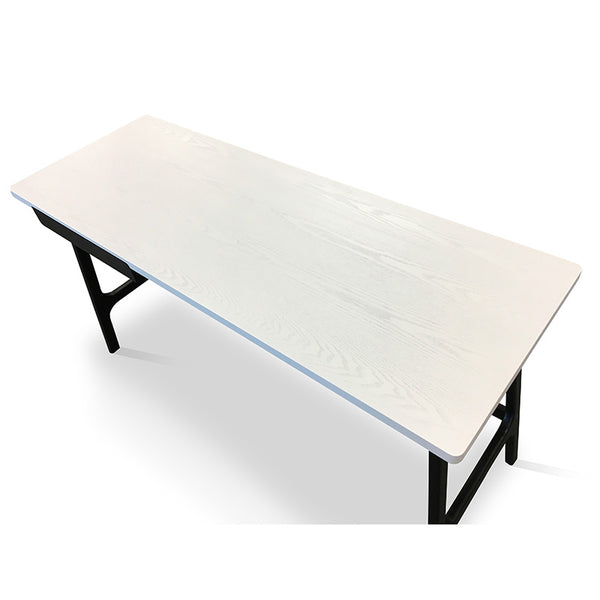 Morey Study Desk White And Black 