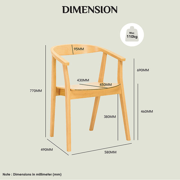 Greta Dining Chair Black Modern Furniture Melbourne Sydney