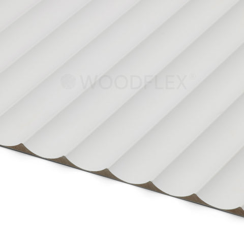 WOODFLEX WHITE PRIMED FLEXIBLE - WAVE 46 - 2700mm x 600mm