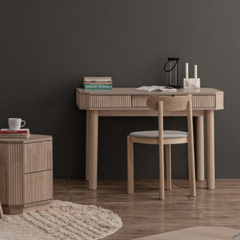 LUDLOW Study/Working Desk - White Wash Oak